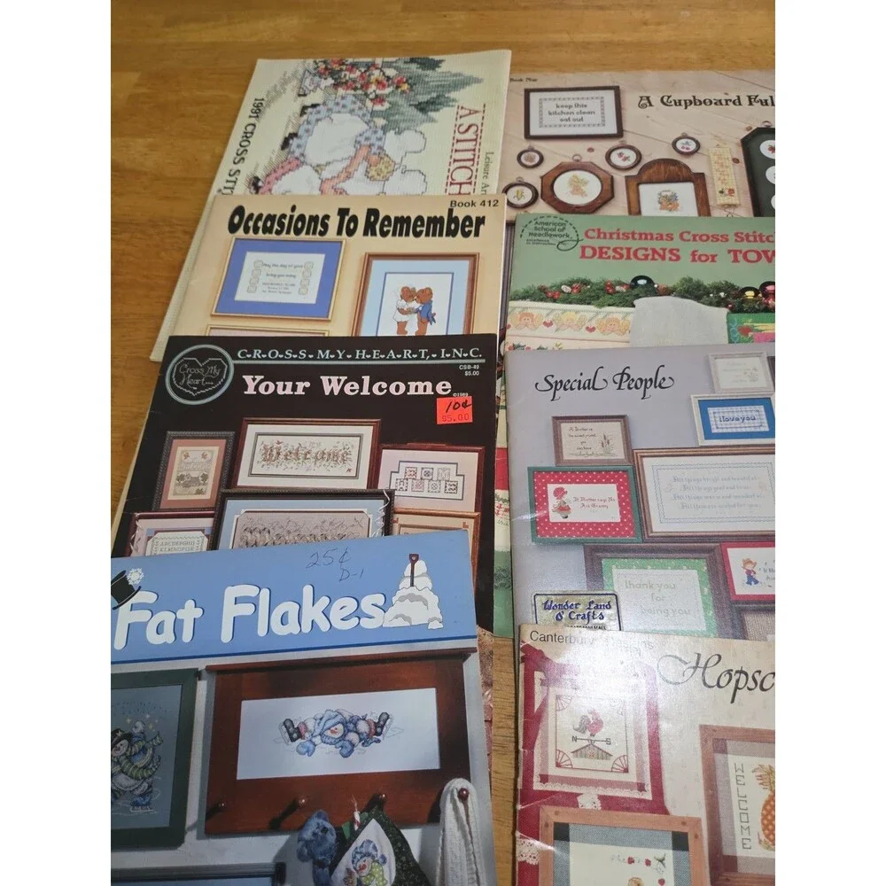 Lot of 14 Cross Stitch Leaflets